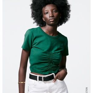 Zara Ruched T-shirt